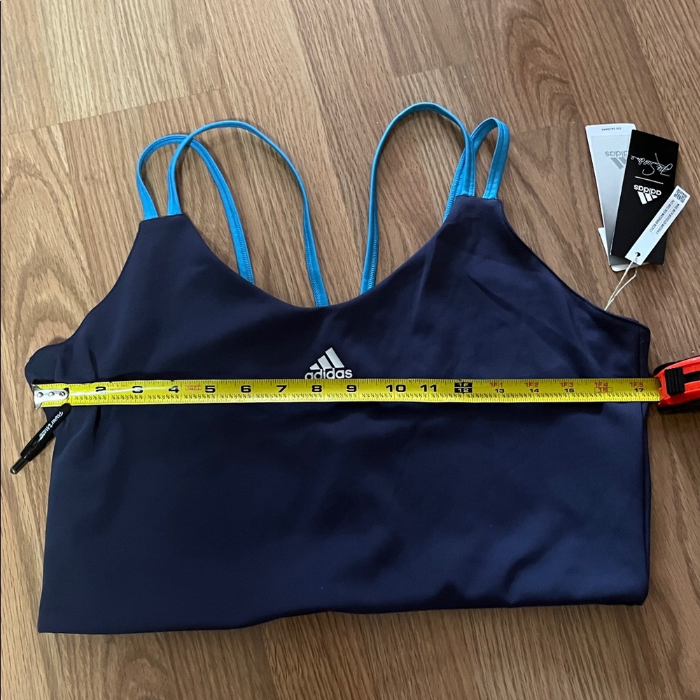 Adidas Dark Blue Bra Top with Light Blue Straps - Picture 7 of 7